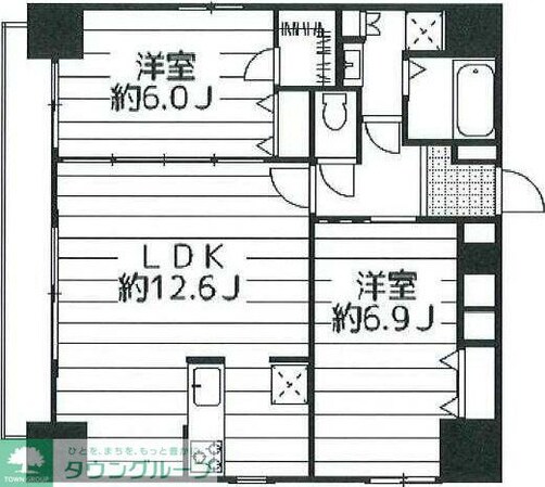 ラフィーネ音羽(西棟)の物件間取画像